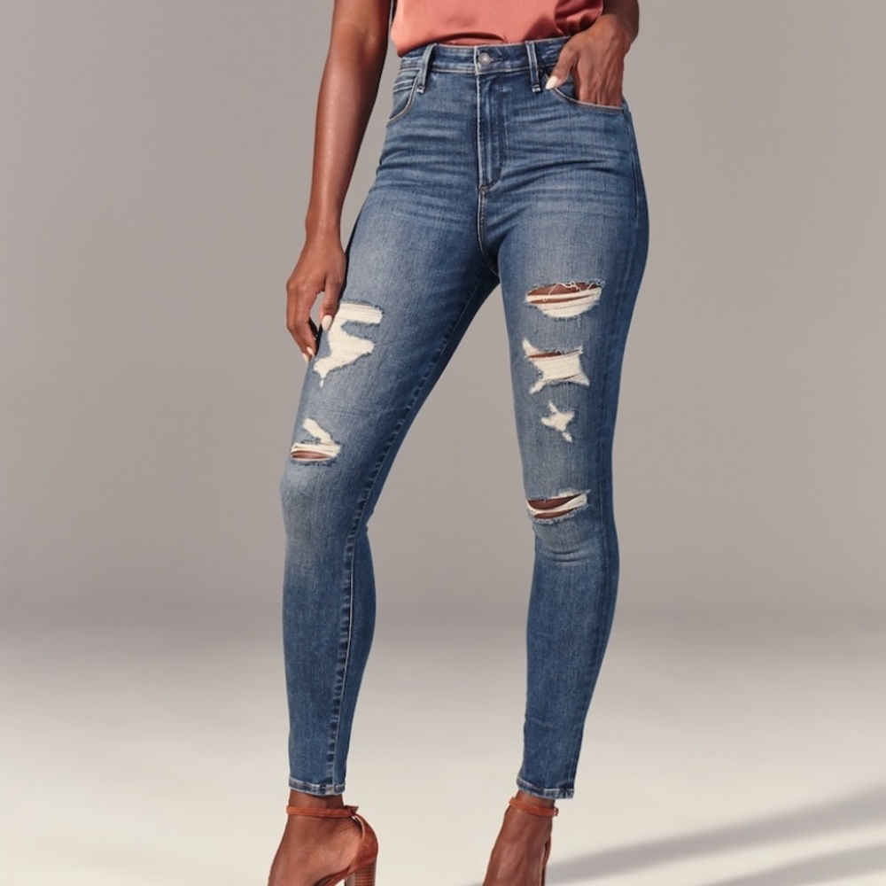 Abercrombie & Fitch Curve Love The Super Skinny High Rise